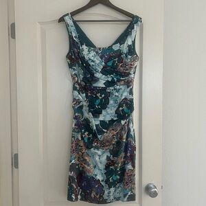 Suzi Chin for Maggie Boutique Midi Cocktail Dress Size 10